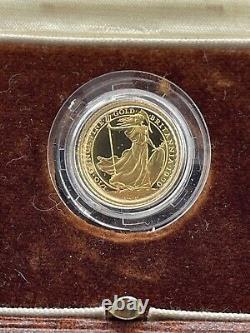 1990 Gold Britannia 1/10 oz. 999 Fine The Royal Mint With Box and COA