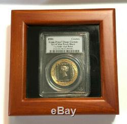 1990 Isle of Man Penny Black Proof 1oz. 999 Fine Gold Coin, PCGS Gem Proof DCAM