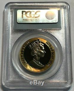 1990 Isle of Man Penny Black Proof 1oz. 999 Fine Gold Coin, PCGS Gem Proof DCAM