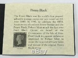 1990 Isle of Man Penny Black Proof 1oz. 999 Fine Gold Coin, PCGS Gem Proof DCAM