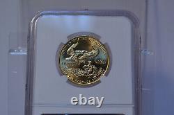 1990 MCMXC American Gold Eagle Ngc Ms69 1/2 Oz Fine Gold United States Coin