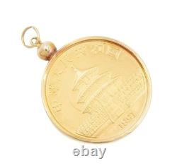 1991 1/4 oz Gold Panda Coin Pendant Large Date. 999 Fine 14K Gold Bezel 1991 1/4 oz Gold Panda Coin Pendant Large Date. 999 Fine 14K Gold Bezel