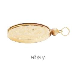 1991 1/4 oz Gold Panda Coin Pendant Large Date. 999 Fine 14K Gold Bezel 1991 1/4 oz Gold Panda Coin Pendant Large Date. 999 Fine 14K Gold Bezel