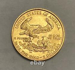 1991 $5 American Gold Eagle 1/10 Oz. 9167 Fine, 22k Gold