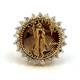 1991 $5 Dollars Walking Liberty Fine Gold Coin & 14k Gold Ring Size 6.5