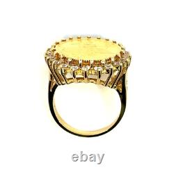 1991 $5 Dollars Walking Liberty Fine Gold Coin & 14K Gold Ring Size 6.5 1991 $5 Dollars Walking Liberty Fine Gold Coin & 14K Gold Ring Size 6.5
