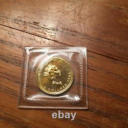 1991 Canada $5 Gold Maple Leaf 1/10 oz. 9999 Fine Gold Coin RCM Sealed