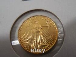 1992 $5 Gold American Eagle Coin 1/10 oz Fine Gold Mintage 209,300