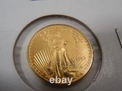 1992 $5 Gold American Eagle Coin 1/10 oz Fine Gold Mintage 209,300