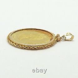 1992 Bahamas Flamingo 25 Twenty Five Dollars 14k Gold Coin Charm Pendant