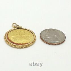 1992 Bahamas Flamingo 25 Twenty Five Dollars 14k Gold Coin Charm Pendant