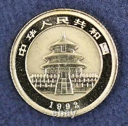1992 China 5 Yuan Panda 1/20 oz. 999 Fine Gold Coin