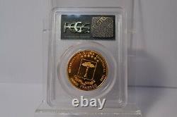 1993 30k Francs Elephant Equatorial Guinea Pcgs M67.9167 Fine Gold Coin Rare