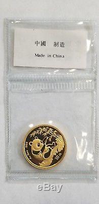 1994 1/10oz panda gold coin. 999 Fine solid gold