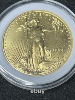 1994 1 oz American Gold Eagle Coin $50 Fine Gold