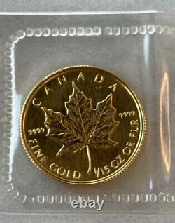 1994 Canada $2 Gold. 9999 Fine 1/15 oz Maple Leaf Sealed Low 3450 Mintage