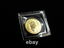 1995 1/10 oz $5 Gold Maple Leaf Coin 9999 Fine Au RCM Canada Mylar Pouch