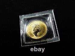 1995 1/10 oz $5 Gold Maple Leaf Coin 9999 Fine Au RCM Canada Mylar Pouch