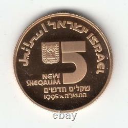 1995 Israel 47th Anniversary Medicine in Israel Proof Coin 1/4oz Fine Gold + Box