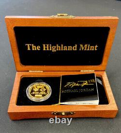 1995 Michael Jordan 1 oz. Fine GOLD COIN U. D. / Highland Mint Ltd. Ed # 80/100