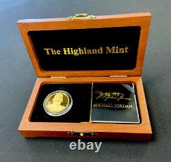 1995 Michael Jordan 1 oz. Fine GOLD COIN UD / Highland Mint Ltd. Ed # 80/100