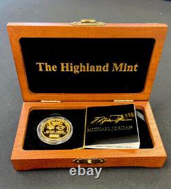 1995 Michael Jordan 1 oz. Fine GOLD COIN UD / Highland Mint Ltd. Ed # 80/100