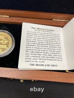 1995 Michael Jordan 1 oz. Fine GOLD COIN UD / Highland Mint Ltd. Ed # 80/100