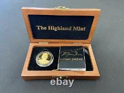 1995 Michael Jordan 1 oz. Fine GOLD COIN UD / Highland Mint Ltd. Ed # 80/100