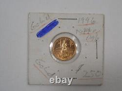 1996 $5 Gold American Eagle Coin 1/10 oz Fine Gold Five Dollars Loc 2