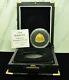 1996 Bermuda $30 Proof Triangular. 999 Fine Gold Coin Box Coa