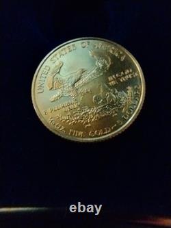 1996 Gold Eagle $5 Tenth-Ounce 1/10 oz Fine Gold in box