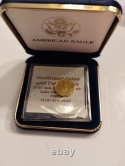 1996 Gold Eagle $5 Tenth-Ounce 1/10 oz Fine Gold in box