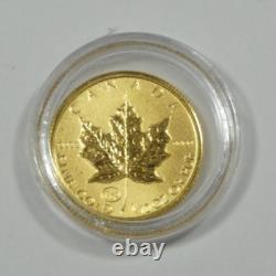 1997 Canada $5 Gold Maple Leaf Family Privy Mark 1/10oz 9999 Fine Gold