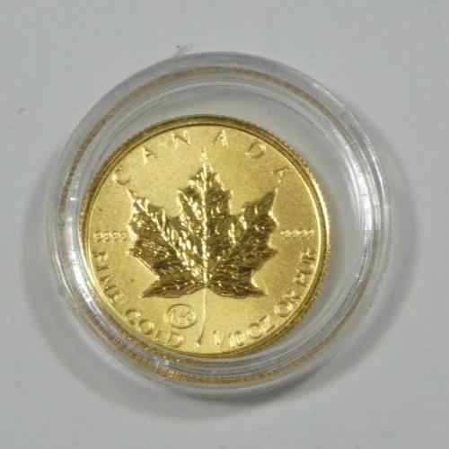 1997 Canada $5 Gold Maple Leaf Family Privy Mark 1/10oz 9999 Fine Gold