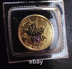 1997 Canada GOLD $5 MAPLE LEAF 1/10 OZ COIN LOT. 9999 fine Rev Proof Privy