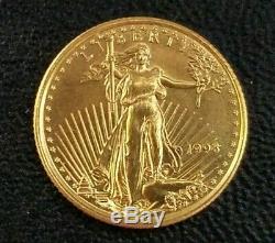 1998 1/10 oz Fine Gold $5 US American Eagle Coin