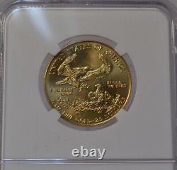 1998 $25 American Gold Eagle Ngc Ms68 United States 1/2 Oz. 9167 Fine Gold Coin