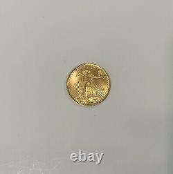 1998 $5 American Eagle Gold Coin 1/10 Oz Fine Five Dollar Brilliant Uncirculated