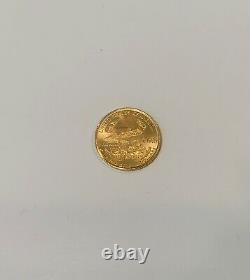 1998 $5 American Eagle Gold Coin 1/10 Oz Fine Five Dollar Brilliant Uncirculated