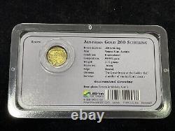 1998 Austrian 200 Shilling 1/10 oz. 9999 Fine Gold Coin in Littleton Holder