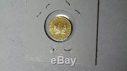 1998 Canada 1/10 oz. 9999 Fine Gold Maple Leaf 5 Dollars