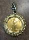 1999 1/10 Oz Fine Gold American Eagle $5 Gold Coin In 14k Gold Bezel Pendant