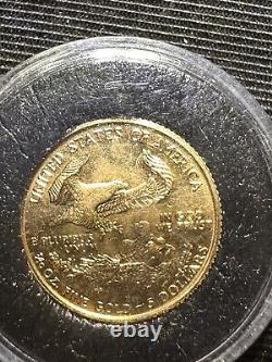 1999 1/10oz Fine Gold $5 American Eagle/ $5 Dollar 1999 Elizabeth II 9999 FineAU