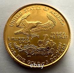 1999 $5 Dollar US American Gold Eagle 1/10 Ounce OZ Pure Fine Gold Coin 1999 $5 Dollar US American Gold Eagle 1/10 Ounce OZ Pure Fine Gold Coin