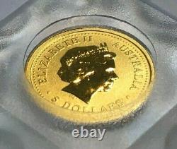 1999 Australia 1/20th oz. 9999 Fine Gold Nugget (Kangaroo) $5 Coin, BU
