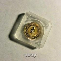 1999 Australia $15 Gold Nugget Kangaroo 1 VICTORIA 9999 Fine 1/10 Oz Coin