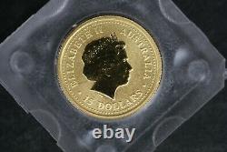 1999 Australia $15 Gold Nugget Kangaroo /VICTORIA 9999 Fine 1/10 Oz Coin M-1092
