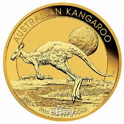 1oz Australian Gold Kangaroo Coin. 9999 Fine BU (Random Date)