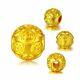 1pcs Authentic Solid 24k Yellow Gold Pendant 3d Fine Carved Coin Bead Pendant
