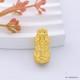 1pcs Fine Pure 999 24k Yellow Gold 3d Wealth Fu Coin Pixiu Pendant 1-1.2g